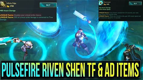 All New Pulsefire Skins Riven Shen Twisted Fate And Ad Items Rework