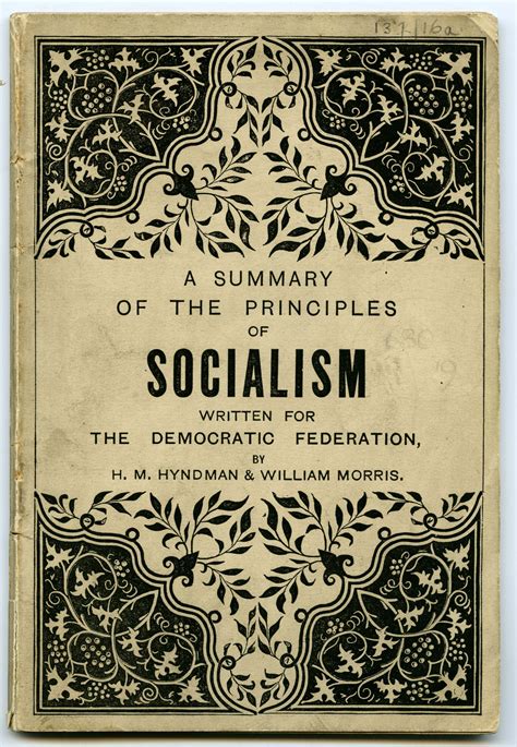 A Summary Of The Principles Of Socialism By H M Hyndman