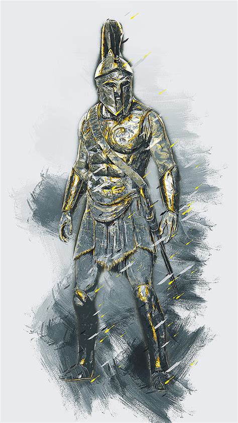 Spartan Hoplite 47 Painting By Am Fineartprints Pixels