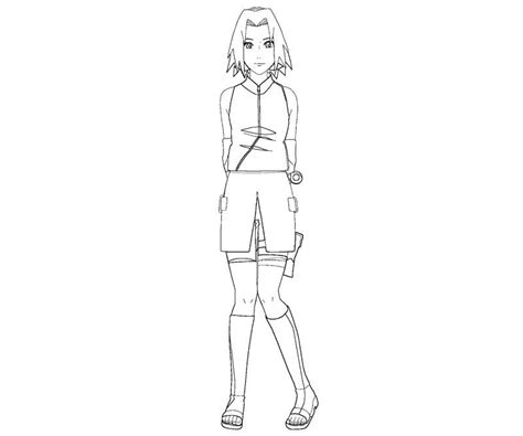 Awsome Sakura Haruno Coloring Page Free Printable Coloring Pages For Kids