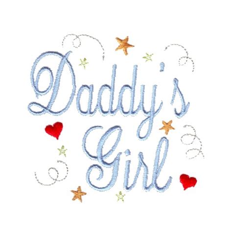 Daddys Girl Embroidery Designs Machine Embroidery Designs At