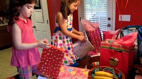 Scarlett Opens Presents For Her 6th Birthday Youtube