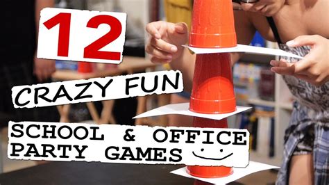 12 Crazy Fun School And Office Party Games Youtube