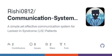 Github Rishi0812 Communication System For Locked In Syndrome Lis Patients A Simple Yet