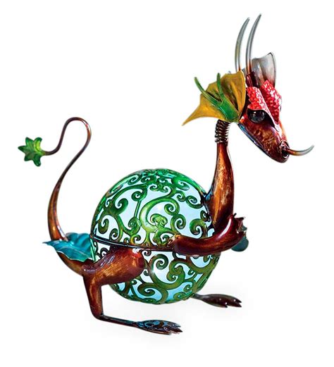 Solar Baby Dragon Garden Statue Wind And Weather