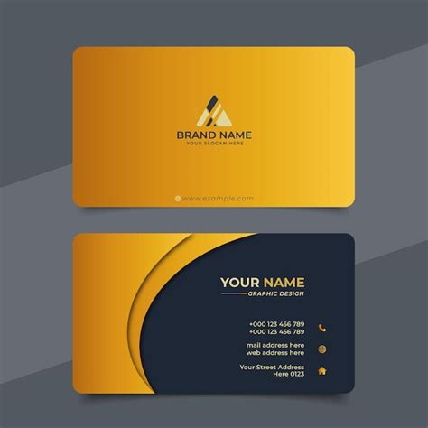 Premium Vector Creative Modern Professional Business Card Vector Design
