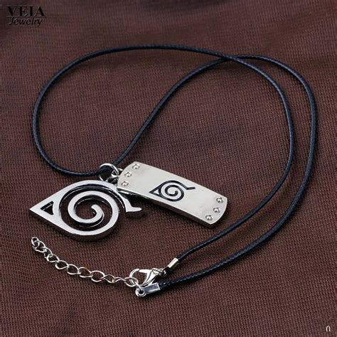 Veia Jewelry Hot Anime Naruto Leather Chain Necklaces Cosplay Naruto