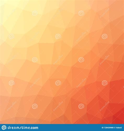 Orange Polygonal Background Rumpled Triangular Pattern Low Poly