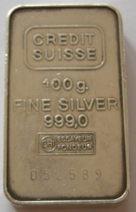 Zilverbaar Oude Credit Suisse 100 Gram 99901000 Catawiki