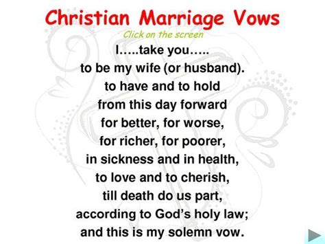 Image Result For Christian Marriage Vows Christian Wedding Vows