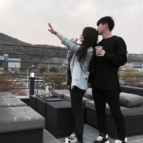 Cute couples goals couple goals korean best friends dream dates jungkook abs korean couple couples images ulzzang couple couple aesthetic. iOS camera image liked on Polyvore featuring couples | Couples, Couples asian, Korean couple
