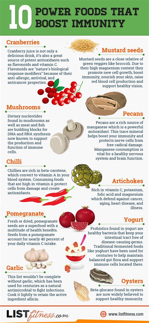 Grab some of these foods as backup. 10 Foods That Boost Your Immune System {Infographic ...