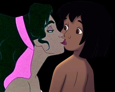 Esmeralda Kiss Mowgli In Mouth Disney Crossover Photo Fanpop