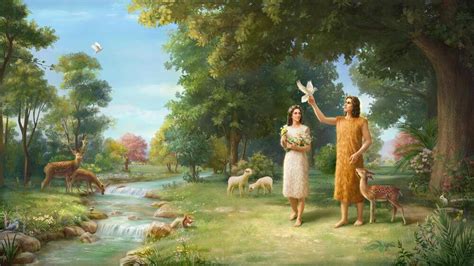 Dieu Crée Adam Et Eve Bible En Ligne Le Salut De Dieu