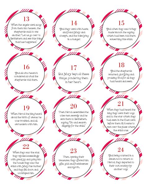 Free Biblical Advent Calendar Printable The Party Teacher Printable