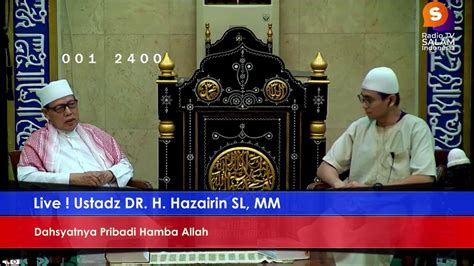 Dahsyatnya Pribadi Hamba Allah Ustadz DR H Hazairin SL MM YouTube