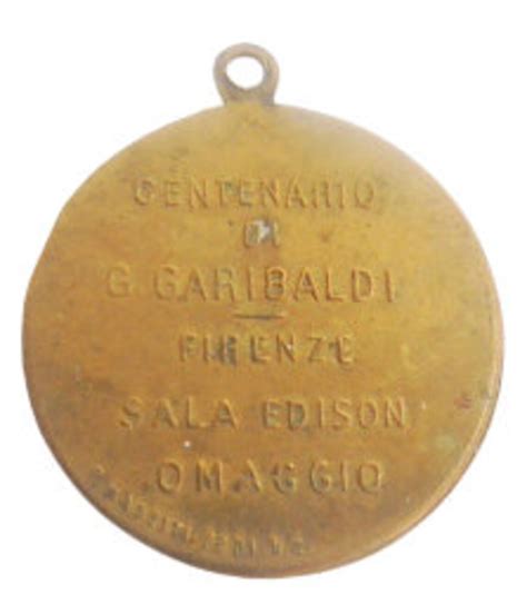 garibaldi bronze medal 100th anniversary from death of etsy