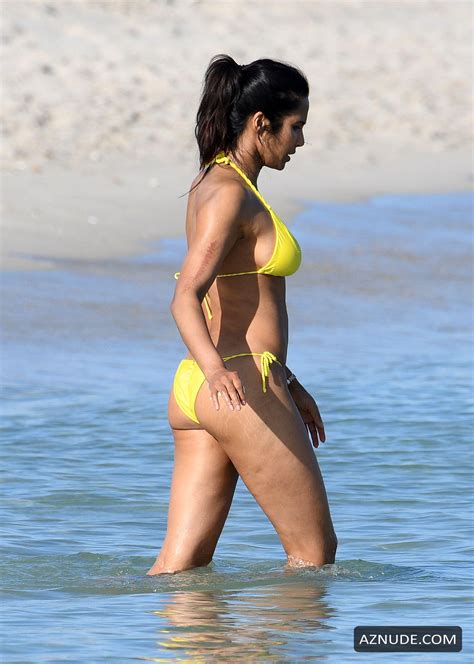Padma Lakshmi Shows Off Her Fantastic Bikini Body While Taking A Dip In