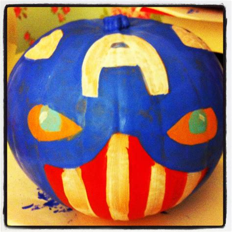 Captain America Pumpkin By Daniellerosemakes Pumpkin Carving Holiday