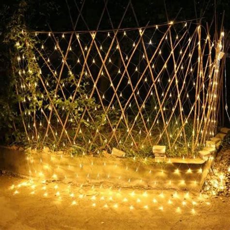 enyopro 210 Led Net Lights, Mesh Fairy Lights String Outdoor Indoor Waterproof, 8 Light Modes, 9 ...