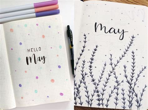 20 Insanely Pretty May Bullet Journal Cover Ideas The Curious Planner