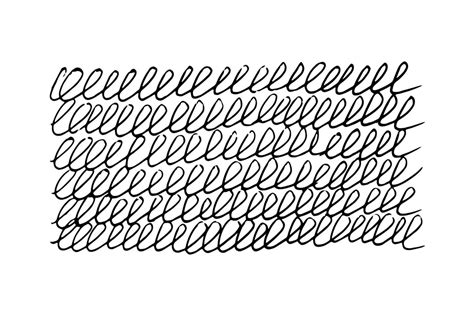 Scribble Handwriting Rounded Illustration On White Background