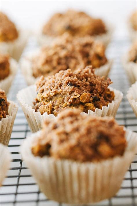 Vegan Pumpkin Oat Muffins Crumble Topping The Simple
