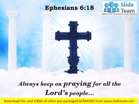 0514 Ephesians 618 Always Keep On Praying Power Point Church Sermon