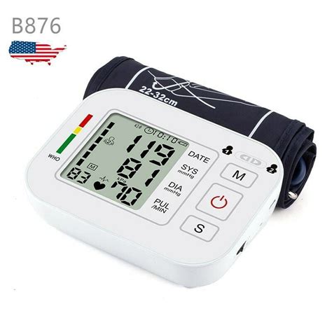 Automatic Upper Arm Blood Pressure Monitor Bpm Cuff Gauge Machine