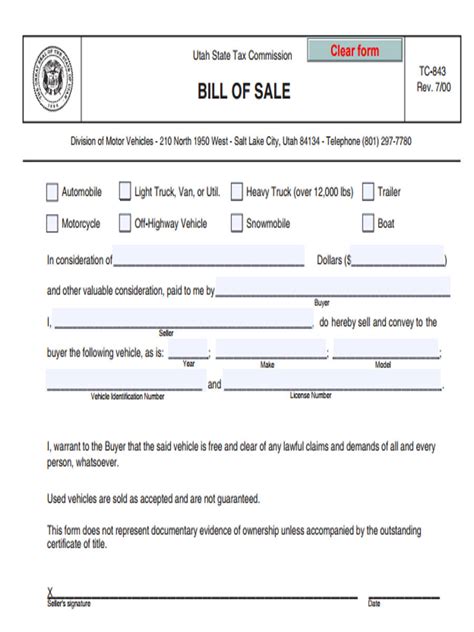 Free 3 Truck Bill Of Sale Forms In Pdf
