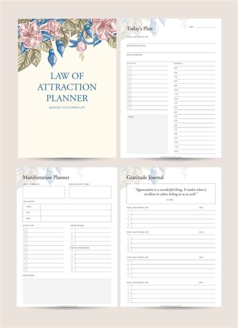 The Law Of Attraction Planner Pdf Free Download Printable