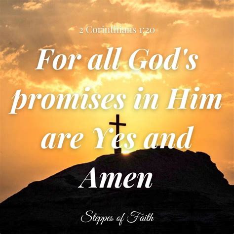 Why Gods Promises Are Yes And Amen