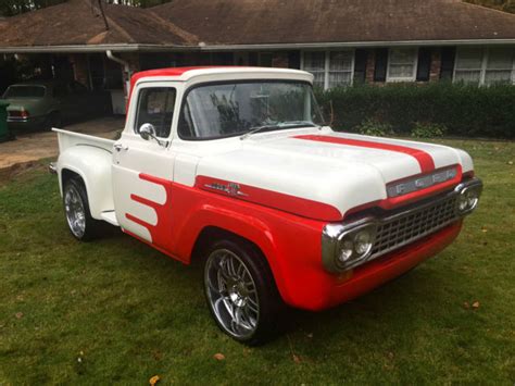 1959 Ford F 100 Stepside Pickup Hot Rod V8