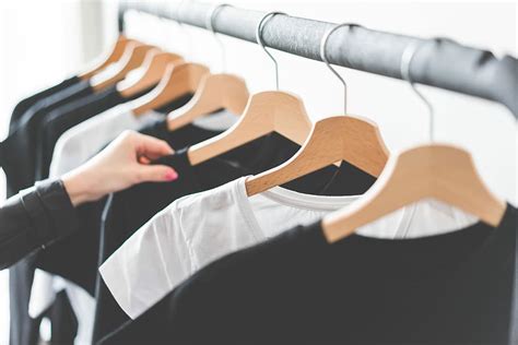 Hd Wallpaper Woman Choosing T Shirts During Clothing Shopping At