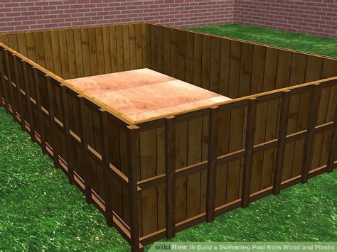 Learn how to build an above ground pool deck and explore our detailed deck plans at decks.com. How to Build a Swimming Pool from Wood and Plastic: 11 Steps