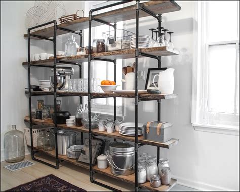 29 Creative Industrial Shelving Designs For A Weekend Project