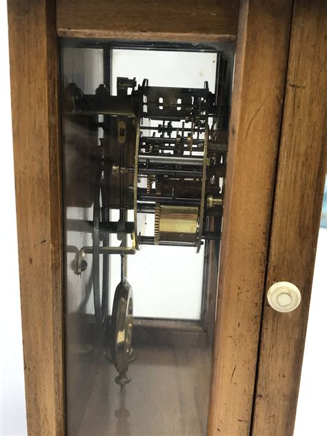 Late 19th Century Walnut Cased Mantle Clock Twin Train Driven Movement