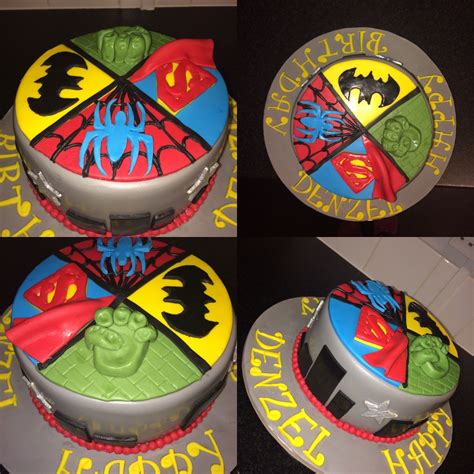 Shop our range of superhero cakes here! Marvel superhero birthday cake. | Superhero birthday cake, Superhero birthday, Cake