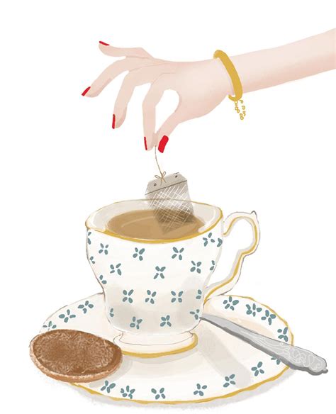 The Aoi Illustration1 Tea Illustration Tea Art Tea Cups