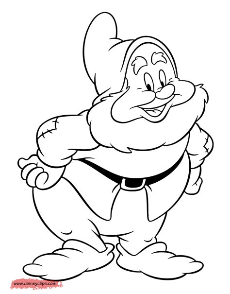 Snow White And The Seven Dwarfs Coloring Pages 3