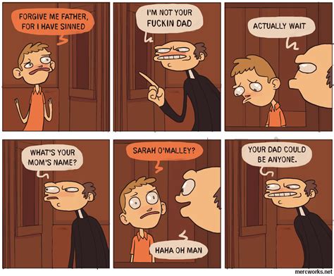 Not Your Dad Mercworks Church Confession Comics Funny