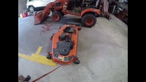 Kubota Bx2380 Mower Deck Removal The Easy Way Youtube