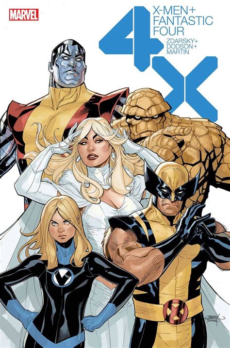 X Men Fantastic Four In Marvel Comics Art Fantastic Four Marvel Comics