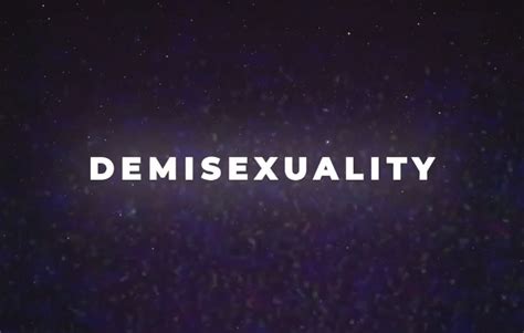 Demisexuality What Is It