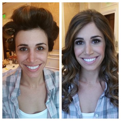 Brunette Before After Makeup And Hair Makeup Artist Los Angeles
