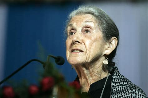 Nadine Gordimer Nobel Prize Winning Writer And Critic Of South African