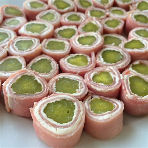 Ham And Pickle Roll Ups Recipe Pickle Appetizers Best Appetizer