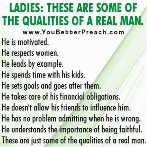 Good Man Qualities Great Quotes Pinterest