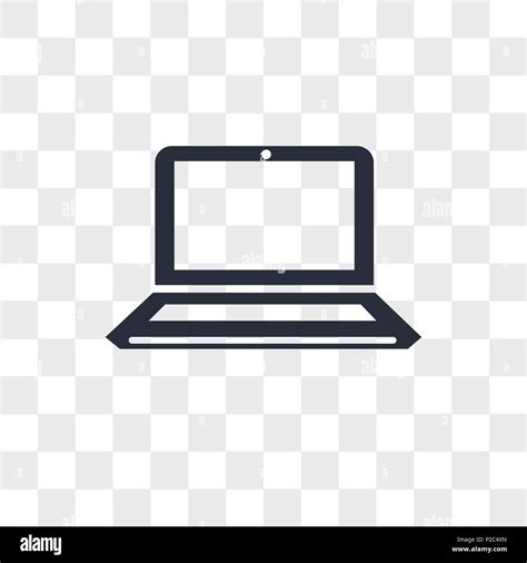 Laptop Computer Vector Icon Isolated On Transparent Background Laptop