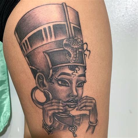 Licensed Tattoo Artist💉 On Instagram “custom Nefertiti Design 🍃💨 Tatsbyjaycee Dm For More Info